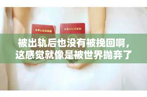 被出轨后也没有被挽回啊，这感觉就像是被世界抛弃了一样。我曾经也经历过这样的事情，那种心如刀割的痛，至今仍记忆犹新。今天，我想和大家聊聊这个话题，希望能给那些正在经历或者曾经经历过类似痛苦的人一些安慰和帮助。