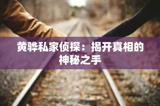 黄骅私家侦探：揭开真相的神秘之手