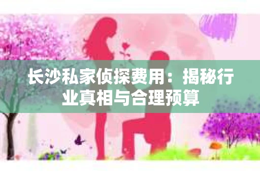 长沙私家侦探费用：揭秘行业真相与合理预算