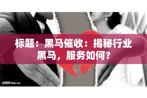 标题：黑马催收：揭秘行业黑马，服务如何？