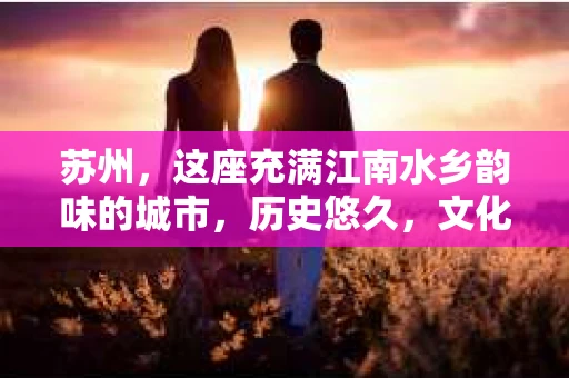 苏州，这座充满江南水乡韵味的城市，历史悠久，文化底蕴深厚。在这样一个充满故事的地方，私家侦探公司自然也不少。那么，苏州哪有私家侦探公司呢？今天，我就来给大家盘点一下。