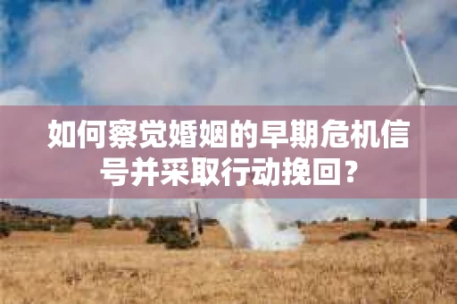 如何察觉婚姻的早期危机信号并采取行动挽回？